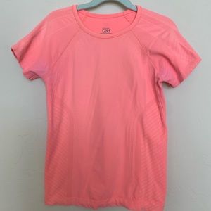 Athleta Power up short sleeve neon shirt